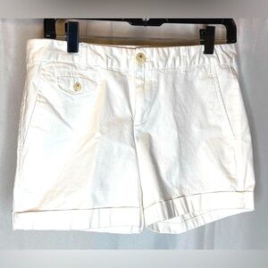 Banana Republic White Bermudas with Tailored Style Size 4